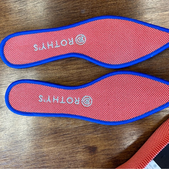 Retired Persimmon Orange Rothys Point Flat Shoes Size 7.5 - Picture 8 of 10